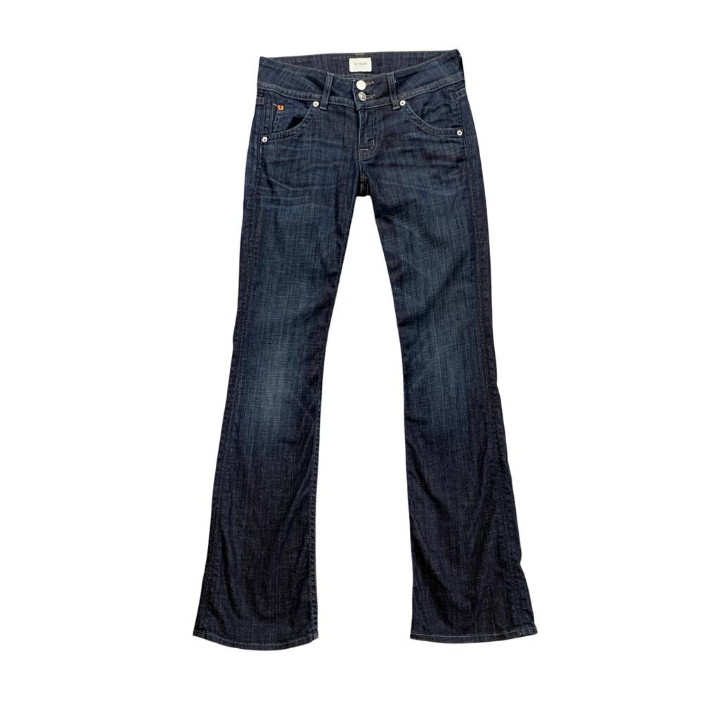 Hudson Jeans Womens 26 Blue Signature Bootcut Flap Pockets Low Rise Y2K Retro